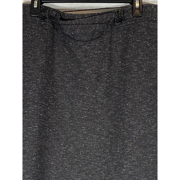 Worthington Skirt Womens Sz 10 Brown Tweed Lined Back Zipper & Vent Career Belt - Picture 4 of 11